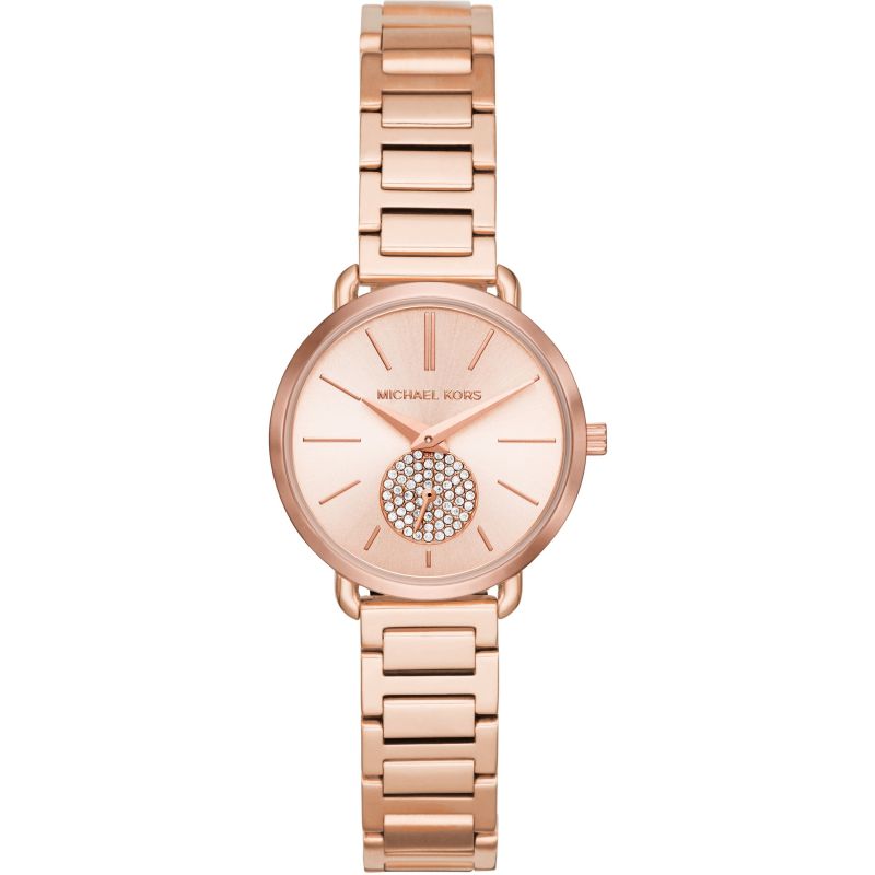 Michael Kors Portia Analog Quartz Rose Gold Dial Rose Gold Steel Strap Watch For Women - MK3839 Buy Now By Michael Kors