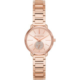 Michael Kors Portia Analog Quartz Rose Gold Dial Rose Gold Steel Strap Watch For Women - MK3839 Buy Now By Michael Kors