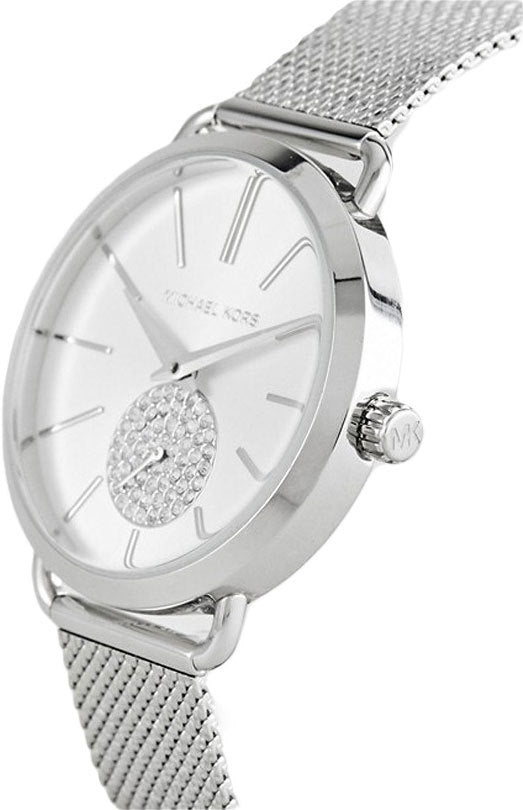 Michael Kors Portia Silver Dial Silver Mesh Bracelet Watch for Women - MK3843 Buy Now By Michael Kors