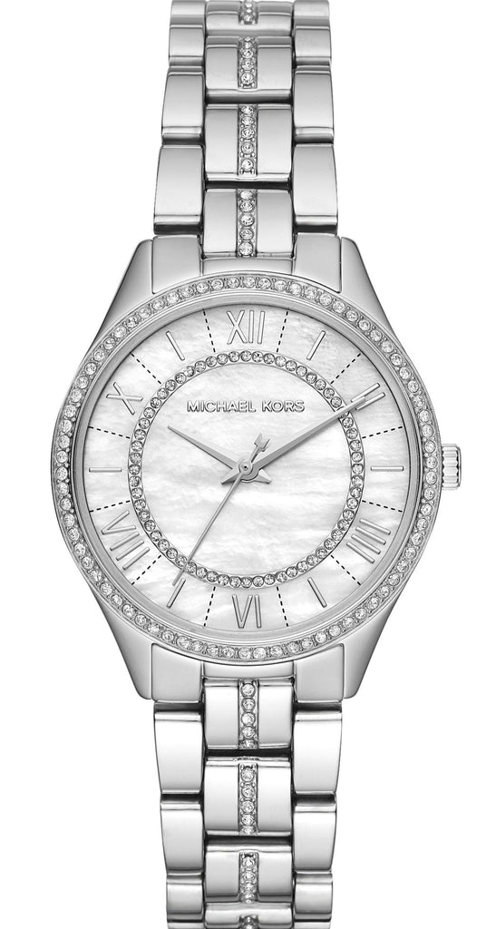 Michael Kors Lauryn Mother of Pearl Dial Silver Steel Strap Watch for Women - MK3900 Buy Now By Michael Kors