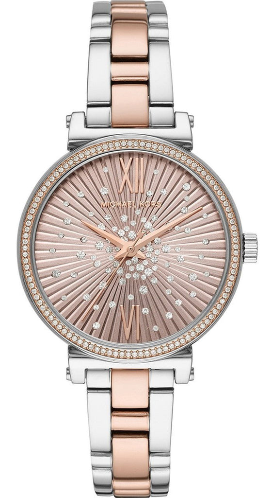 Michael Kors Sofie Quartz Rose Gold Dial Two Tone Steel Strap Watch For Women - MK3972 Buy Now By Michael Kors
