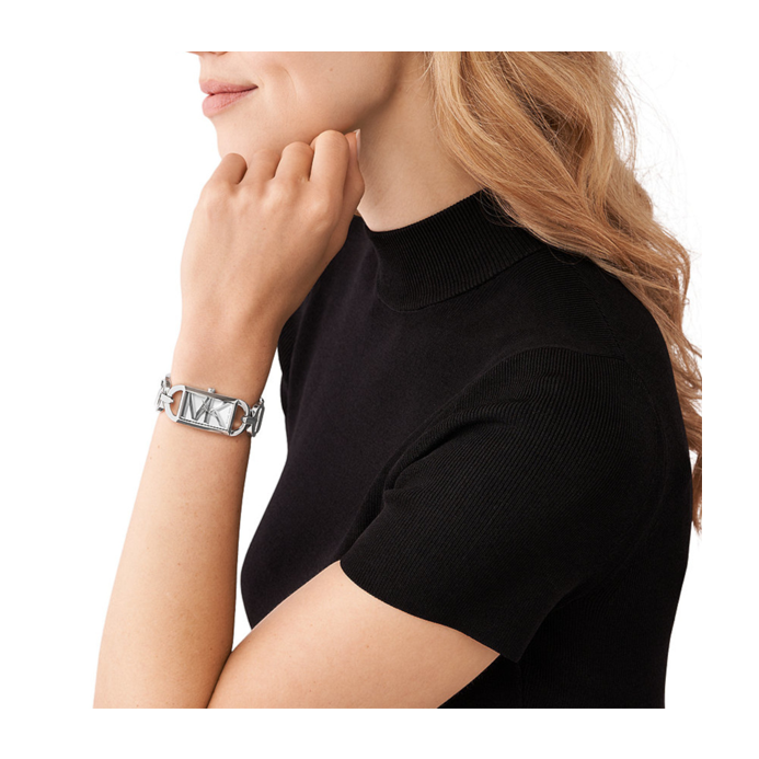 Michael Kors Empire Three Hand Silver Dial Silver Steel Strap Watch For Women - MK7407 Buy Now By Michael Kors