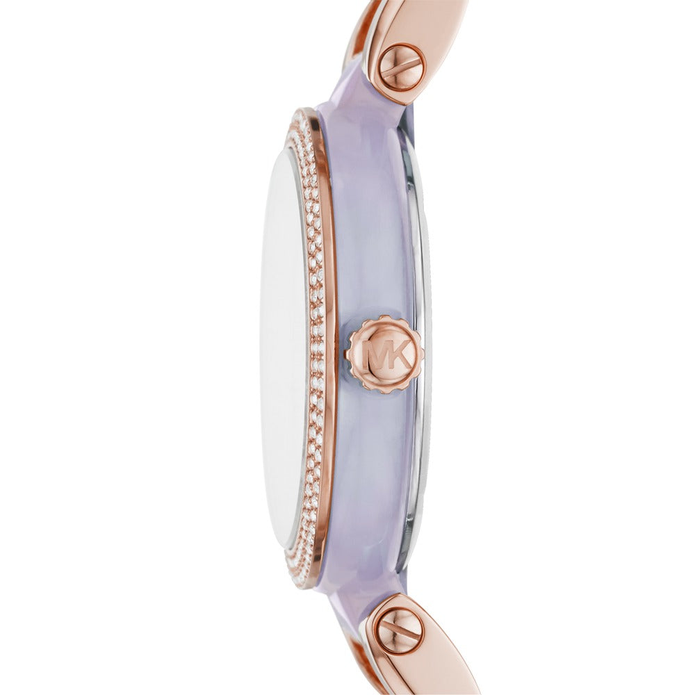 Michael Kors Delray Rose Gold Dial Two Tone Steel Strap Watch for Women - MK4319 Buy Now By Michael Kors