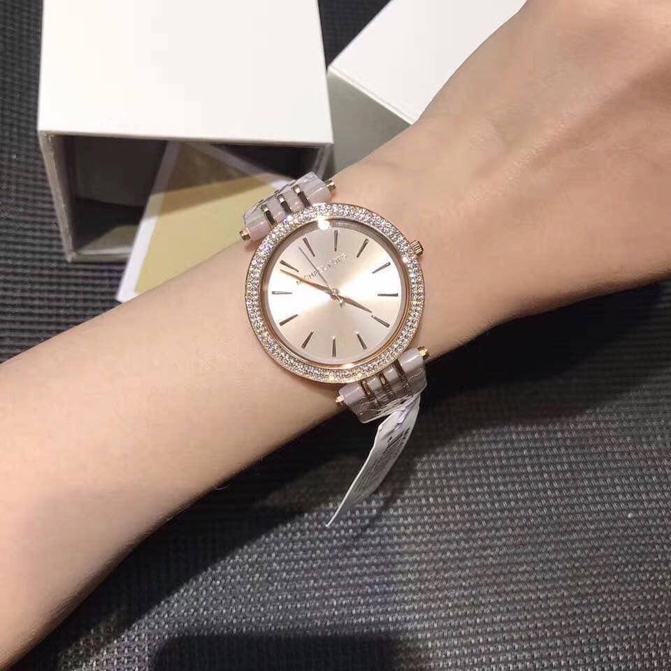 Michael Kors Darci Rose Gold Dial Two Tone Steel Strap Watch for Women - MK4327 Buy Now By Michael Kors