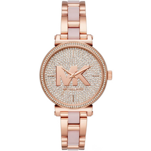 Michael Kors Sofie Quartz Crystals Crystals Rose Gold Dial Rose Gold Steel Strap Watch For Women - MK4336 Buy Now By Michael Kors