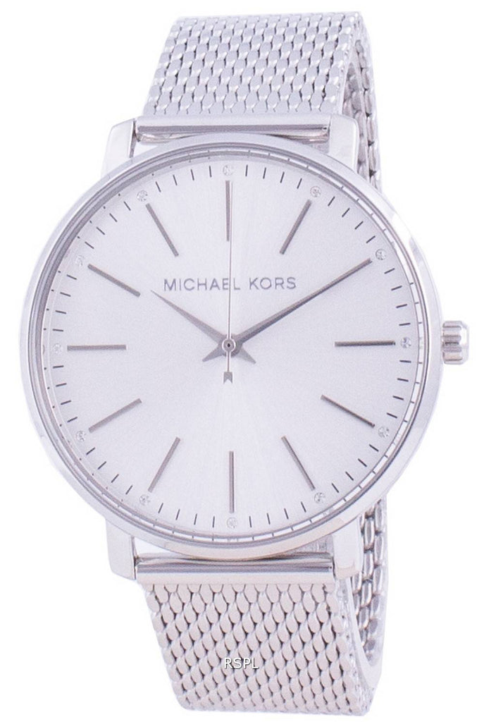 Michael Kors Pyper Quartz White Dial Silver Mesh Strap Watch for Women - MK4338 Buy Now By Michael Kors