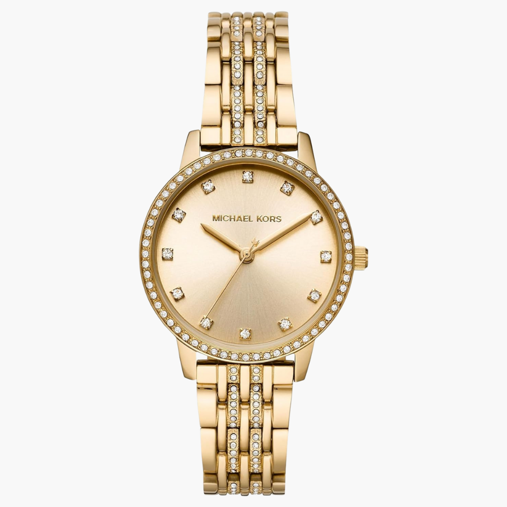 Michael Kors Melissa Quartz Gold Dial Gold Steel Strap Watch for Women - MK4368 Buy Now By Michael Kors