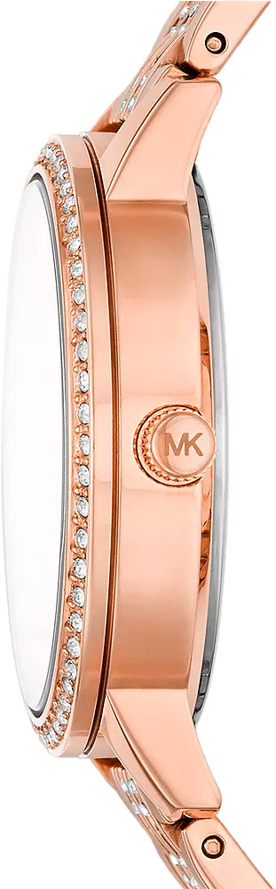 Michael Kors Melissa Three Hand Rose Gold Dial Rose Gold Steel Strap Watch For Women - MK4369 Buy Now By Michael Kors