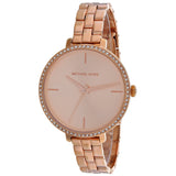 Michael Kors Charley Three-Hand Analog Rose Gold Dial Rose Gold Steel Strap Watch for Women - MK4400 Buy Now By Michael Kors