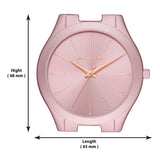 Michael Kors Slim Runway Pink Dial Pink Steel Strap Watch For Women - MK4456 Buy Now By Michael Kors
