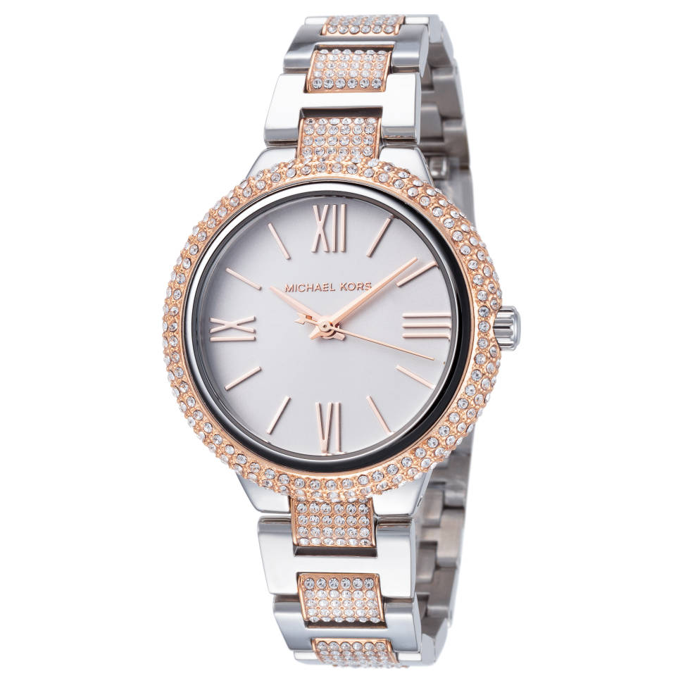 Michael Kors Taryn Quartz White Dial Two Tone Steel Strap Watch For Women - MK4461 Buy Now By Michael Kors