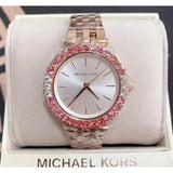Michael Kors Darci Pave Silver Dial Rose Gold Steel Strap Watch For Women - MK4517 Buy Now By Michael Kors