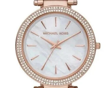 Michael Kors Darci Quartz Mother of Pearl White Dial Rose Gold Mesh Bracelet Watch For Women - MK4519 Buy Now By Michael Kors