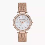Michael Kors Darci Quartz Mother of Pearl White Dial Rose Gold Mesh Bracelet Watch For Women - MK4519 Buy Now By Michael Kors