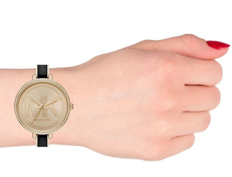 Michael Kors Jaryn Quartz Gold Dial Black Steel Strap Watch For Women - MK4544 Buy Now By Michael Kors