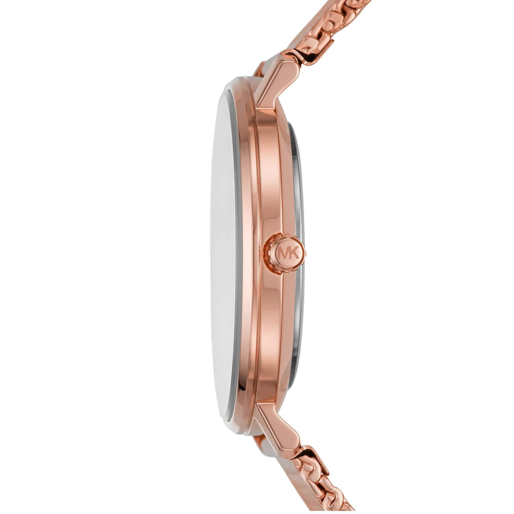 Michael Kors Pyper Analog Black Dial Rose Gold Mesh Strap Watch For Women - MK4566 Buy Now By Michael Kors
