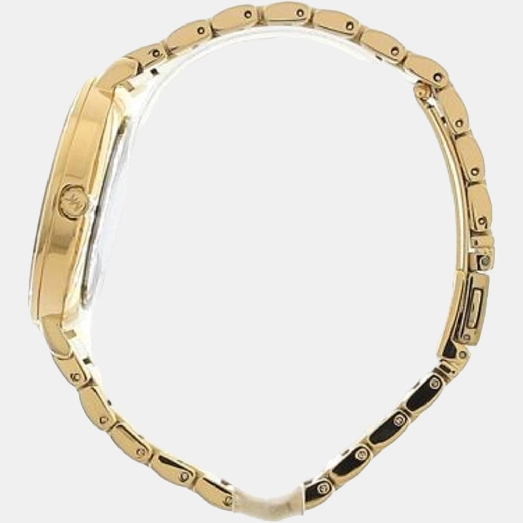 Michael Kors Pyper Three-Hand Black Dial Gold Steel Strap Watch For Women - MK4593 Buy Now By Michael Kors