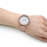 Michael Kors Pyper Three-Hand White Dial Rose Gold Steel Strap Watch For Women - MK4594 Buy Now By Michael Kors