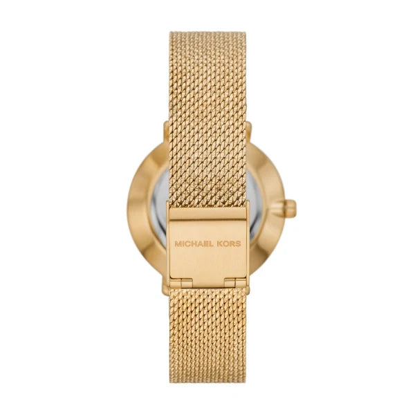 Michael Kors Pyper Quartz Mother of Pearl White Dial Gold Mesh Bracelet Watch For Women - MK4619 Buy Now By Michael Kors