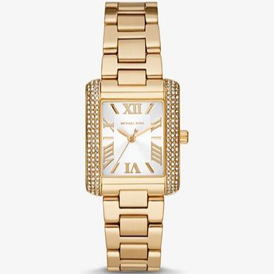 Michael Kors Emery Three-Hand Crystals Silver Dial Gold Steel Strap Watch for Women - MK4640 Buy Now By Michael Kors