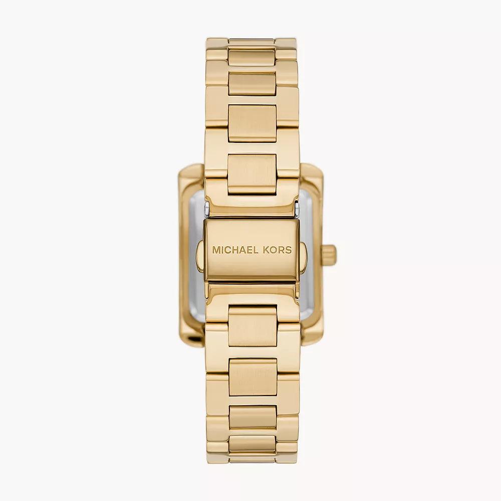 Michael Kors Emery Three-Hand Crystals Silver Dial Gold Steel Strap Watch for Women - MK4640 Buy Now By Michael Kors