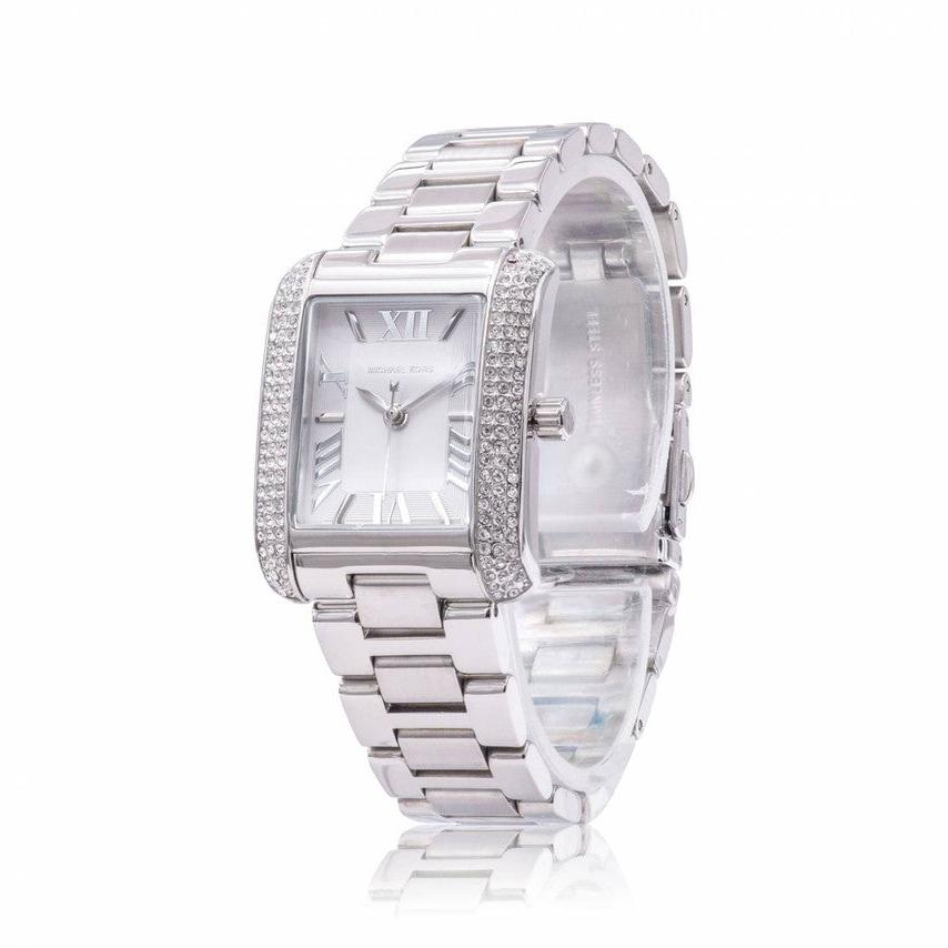 Michael Kors Emery Three-Hand Crystals White Dial Silver Steel Strap Watch for Women - MK4642 Buy Now By Michael Kors