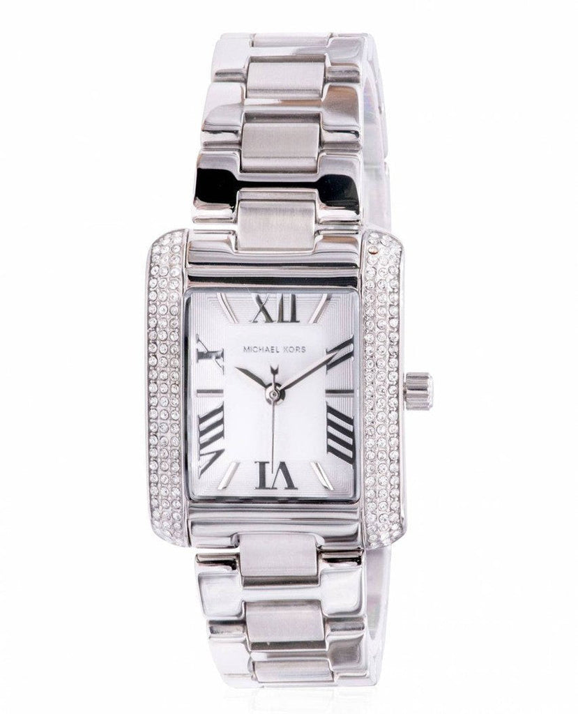 Michael Kors Emery Three-Hand Crystals White Dial Silver Steel Strap Watch for Women - MK4642 Buy Now By Michael Kors