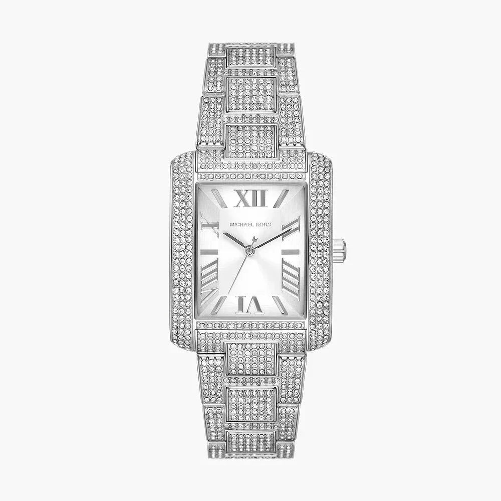 Michael Kors Emery Analog Crystals Silver Dial Silver Steel Strap Watch for Women - MK4648 Buy Now By Michael Kors