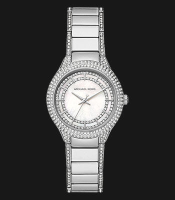 Michael Kors Sylvia Mother of Pearl Dial Silver Steel Strap Watch For Women - MK4657 Buy Now By Michael Kors