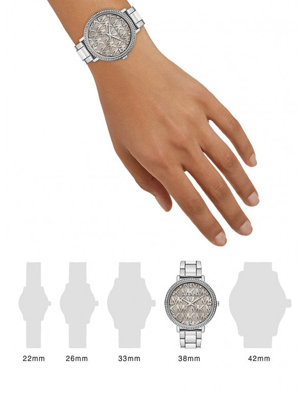 Michael Kors Pyper Analog Gray Dial Silver Steel Strap Watch For Women - MK4672 Buy Now By Michael Kors