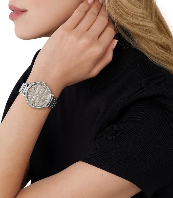 Michael Kors Pyper Analog Gray Dial Silver Steel Strap Watch For Women - MK4672 Buy Now By Michael Kors