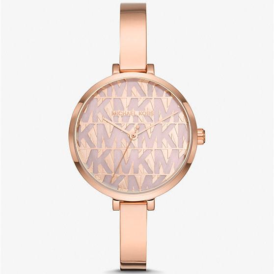 Michael Kors Naia Quartz Rose Gold Dial Rose Gold Steel Strap Watch for Women - MK4679 Buy Now By Michael Kors