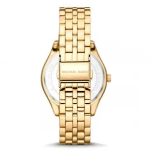 Michael Kors Harlowe Three-Hand Quartz Gold Dial Gold Steel Strap Watch For Women - MK4709 Buy Now By Michael Kors