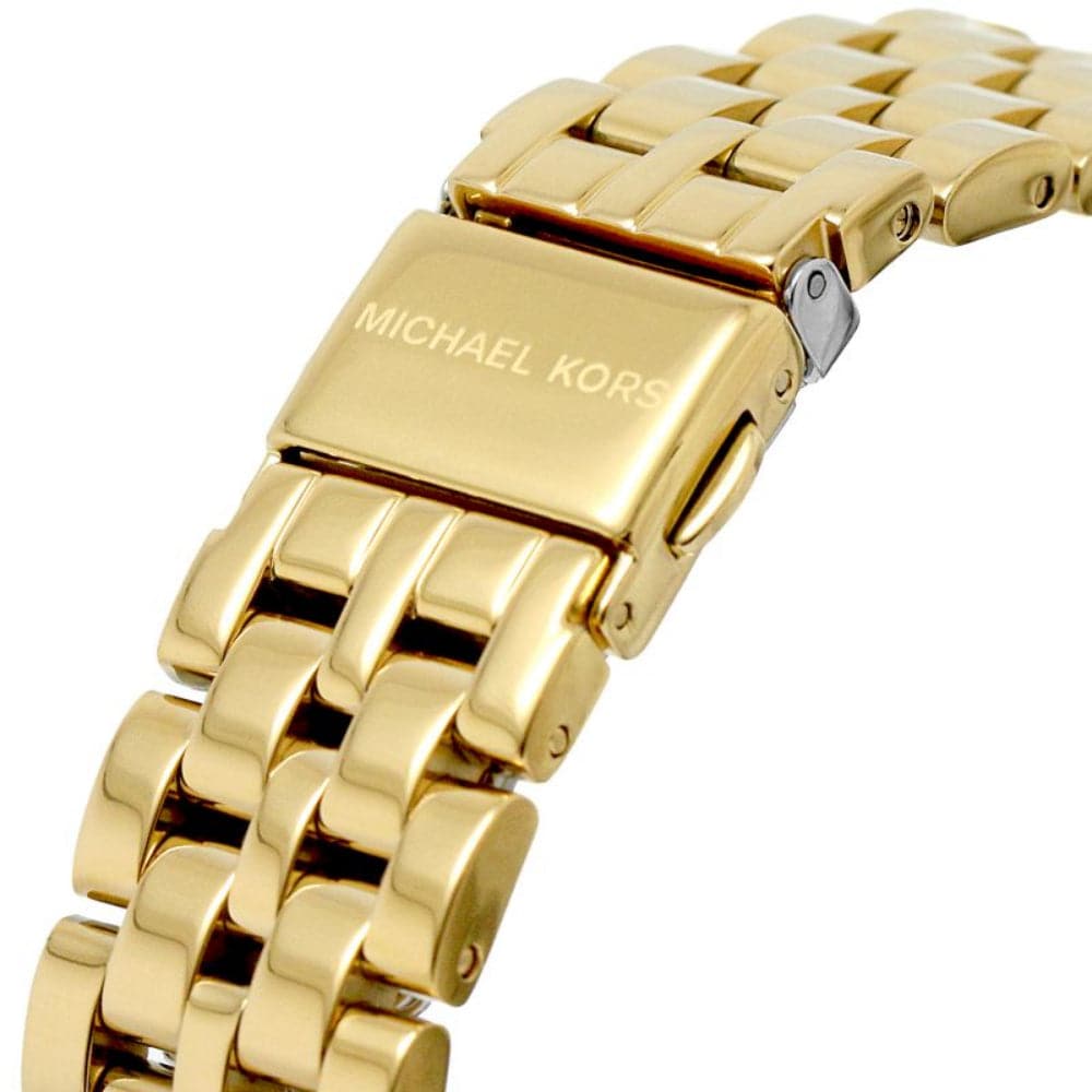 Michael Kors Harlowe Three-Hand Quartz Gold Dial Gold Steel Strap Watch For Women - MK4709 Buy Now By Michael Kors