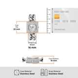 Michael Kors Chain Lock Pave Silver Dial Silver Steel Strap Watch For Women - MK4718 Buy Now By Michael Kors