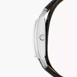 Michael Kors Empire Three-Hand Silver Dial Black Leather Strap Watch For Women - MK4722 Buy Now By Michael Kors