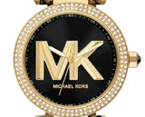 Michael Kors Parker Black Dial Cheetah Print Brown Leather Strap Watch For Women - MK4723 Buy Now By Michael Kors