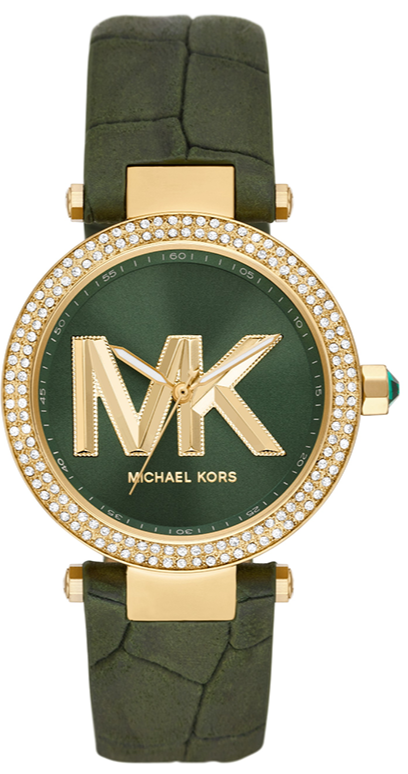Michael Kors Parker Green Dial Green Leather Strap Watch For Women - MK4724 Buy Now By Michael Kors
