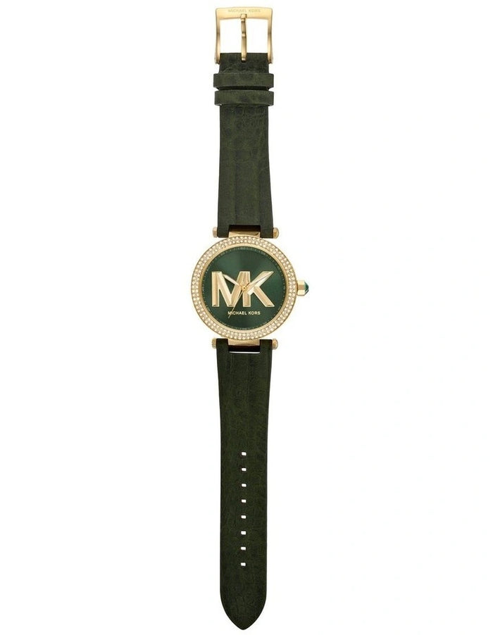 Michael Kors Parker Green Dial Green Leather Strap Watch For Women - MK4724 Buy Now By Michael Kors