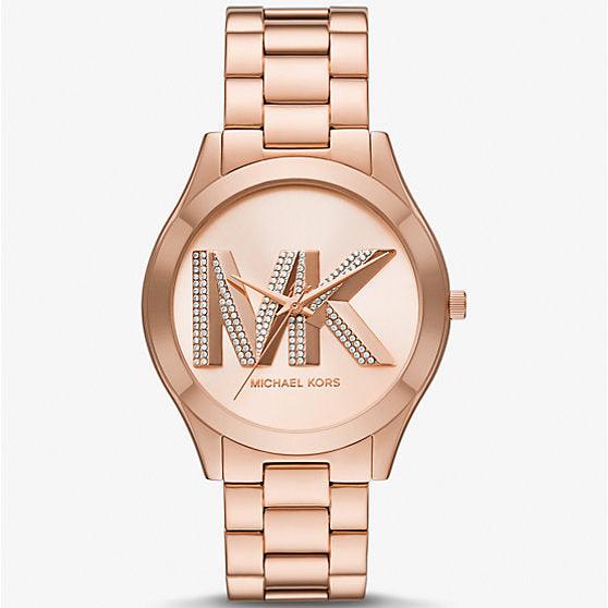 Michael Kors Slim Runway Analog Rose Gold Dial Rose Gold Steel Strap Watch For Women - MK4733 Buy Now By Michael Kors
