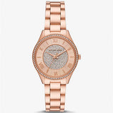 Michael Kors Lauryn Three-Hand Crystals Rose Gold Dial Rose Gold Steel Strap Watch for Women - MK4736 Buy Now By Michael Kors