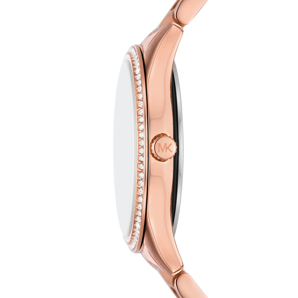 Michael Kors Slim Runway Analog Rose Gold Dial Rose Gold Steel Strap Watch For Women - MK4733 Buy Now By Michael Kors