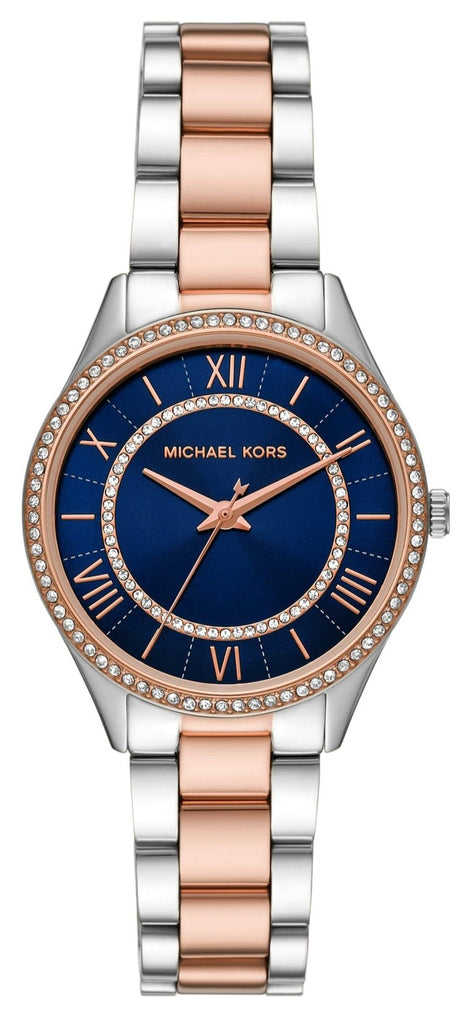 Michael Kors Lauryn Three-Hand Blue Dial Two Tone Steel Strap Watch for Women - MK4738 Buy Now By Michael Kors
