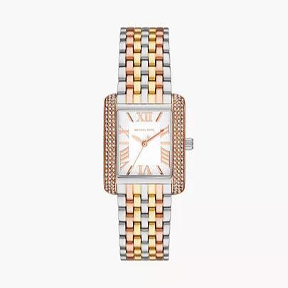 Michael Kors Emery Three-Hand White Dial Two Tone Steel Strap Watch for Women - MK4744 Buy Now By Michael Kors