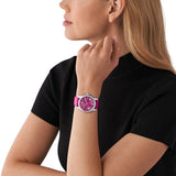 Michael Kors Lexington Quartz Fuchsia Dial Fuchsia Leather Strap Watch For Women - MK4749 Buy Now By Michael Kors