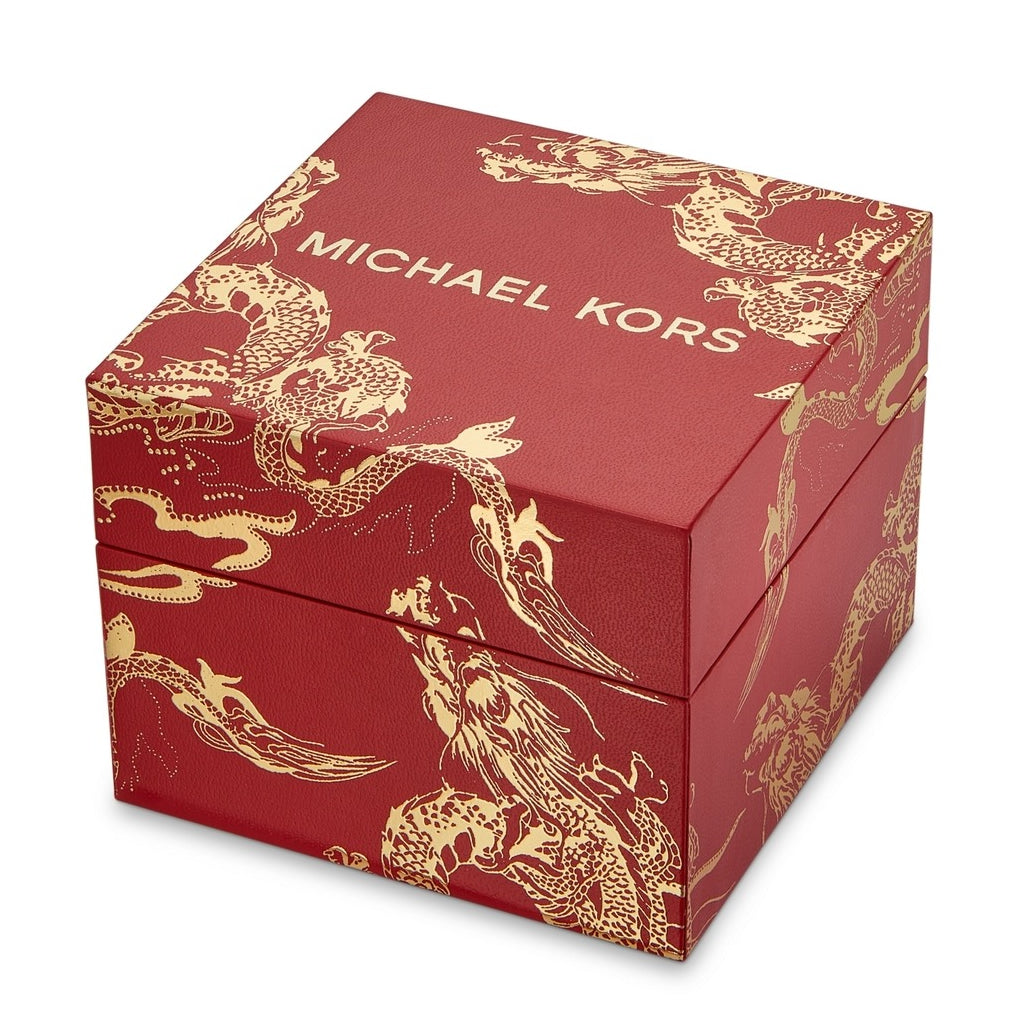 Michael Kors Camille Three-Hand Red Dial Red Leather Strap Watch for Women - MK4750 Buy Now By Michael Kors