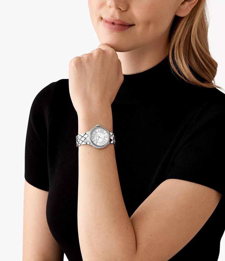 Michael Kors Melissa Quartz Silver Dial Silver Steel Strap Watch for Women - MK4370 Buy Now By Michael Kors