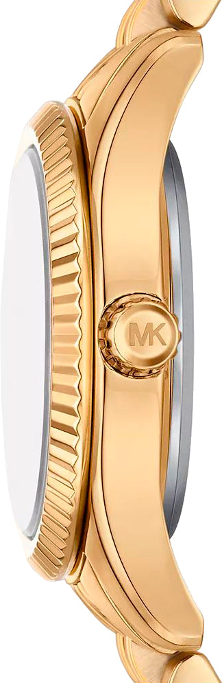 Michael Kors Lexington Three Hand Blue Dial Gold Steel Strap Watch for Women - MK4813 Buy Now By Michael Kors