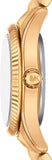Michael Kors Lexington Three Hand Blue Dial Gold Steel Strap Watch for Women - MK4813 Buy Now By Michael Kors