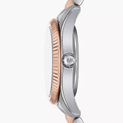 Michael Kors Lexington Three-Hand White Dial Two Tone Steel Strap Watch for Women - MK4817 Buy Now By Michael Kors